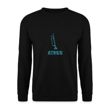 Trumpet for Athur brass band trumpets - Unisex Sweatshirt - black - Front - Alina (178cm) & Michal (187cm)
