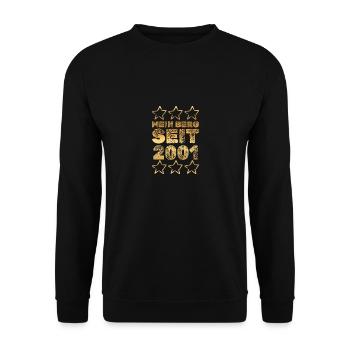 in 2001 - Unisex Pullover - Schwarz - Vorne - Alina (178cm) & Michal (187cm)