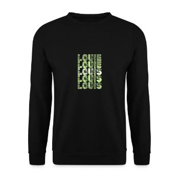 Louis Louis - Sweat-shirt Unisexe - noir - Devant - Alina (178cm) & Michal (187cm)