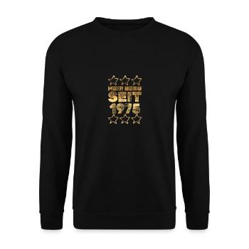 Bergen 1975 - Unisex Sweatshirt - black - Front - Alina (178cm) & Michal (187cm)
