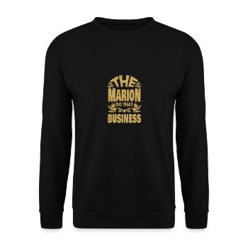 Cadeau pour Marion - Sweat-shirt Unisexe - noir - Devant - Alina (178cm) & Michal (187cm)