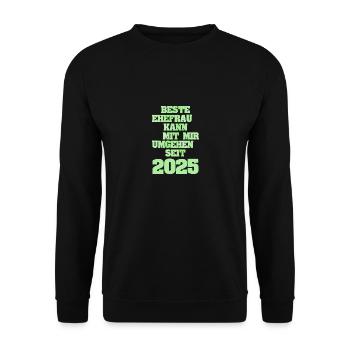 Marriage 2025 - Unisex Sweatshirt - black - Front - Alina (178cm) & Michal (187cm)