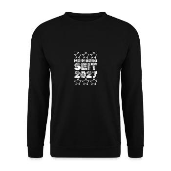 2027 - Sweat-shirt Unisexe - noir - Devant - Alina (178cm) & Michal (187cm)