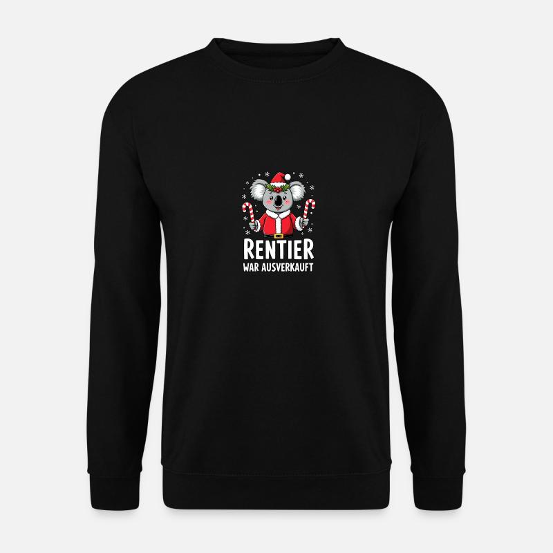 Rentier War Ausverkauft - Koala - Unisex Pullover - Schwarz