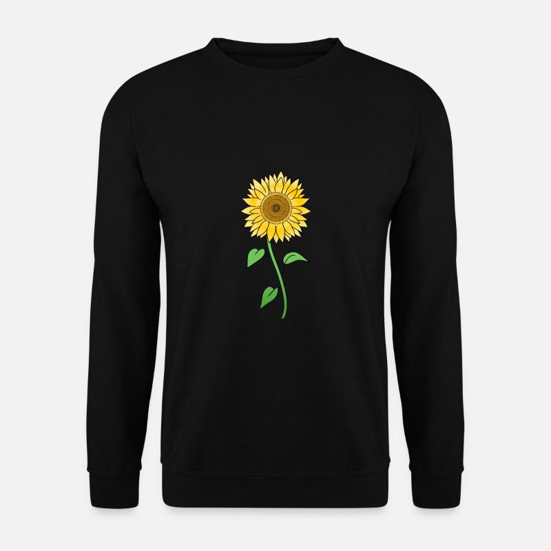 Sonnenblume - Unisex Pullover - Schwarz