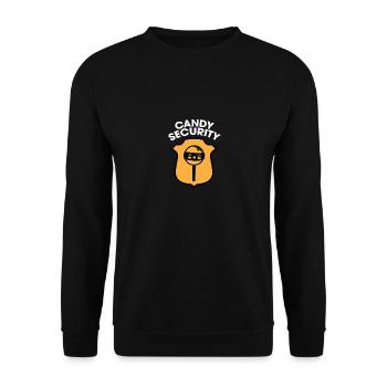 Candy Security Kids Parents Matching Birthday - Unisex Sweatshirt - black - Front - Alina (178cm) & Michal (187cm)