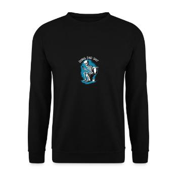 Doing Dad Shit Funny Skeleton Fathers Day - Unisex Sweatshirt - black - Front - Alina (178cm) & Michal (187cm)