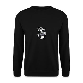 Doing Dad Shit Funny Skeleton Fathers Day - Unisex Sweatshirt - black - Front - Alina (178cm) & Michal (187cm)