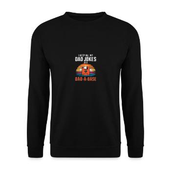 Je garde toutes mes blagues de père dans un père de père - Sweat-shirt Unisexe - noir - Devant - Alina (178cm) & Michal (187cm)