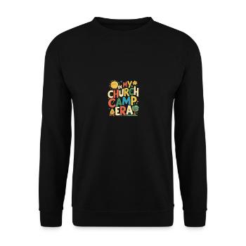 In My Church Camp Era VBS, Bible Camp Fun - Unisex Sweatshirt - black - Front - Alina (178cm) & Michal (187cm)
