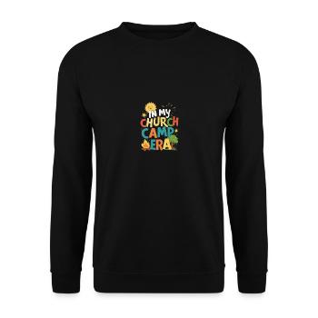 In My Church Camp Era VBS, Bible Camp Fun - Unisex Sweatshirt - black - Front - Alina (178cm) & Michal (187cm)