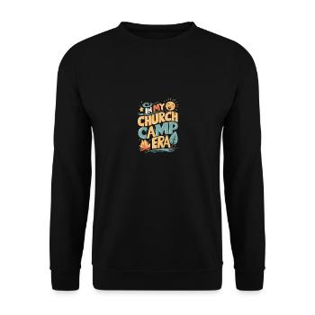 In My Church Camp Era VBS, Bible Camp Fun - Unisex Sweatshirt - black - Front - Alina (178cm) & Michal (187cm)