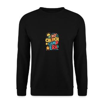 In My Church Camp Era VBS, Bible Camp Fun - Unisex Sweatshirt - black - Front - Alina (178cm) & Michal (187cm)