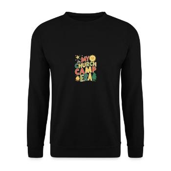 In My Church Camp Era VBS, Bible Camp Fun - Unisex Sweatshirt - black - Front - Alina (178cm) & Michal (187cm)