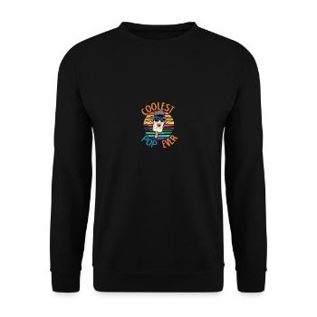Coolest Pop Ever Fun Popsicle Dad - Unisex Pullover - Schwarz - Vorne - Alina (178cm) & Michal (187cm)