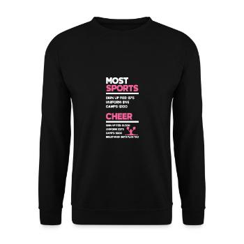 Most Sports Cheer Cheerleading Cheerdance Cheerlea - Unisex Pullover - Schwarz - Vorne - Alina (178cm) & Michal (187cm)