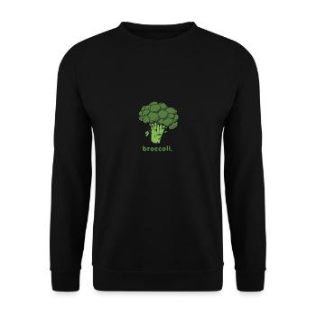 Brocoli | Légumes - Sweat-shirt Unisexe - noir - Devant - Alina (178cm) & Michal (187cm)