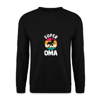 Grand-mère Mamie - Sweat-shirt Unisexe - noir - Devant - Alina (178cm) & Michal (187cm)