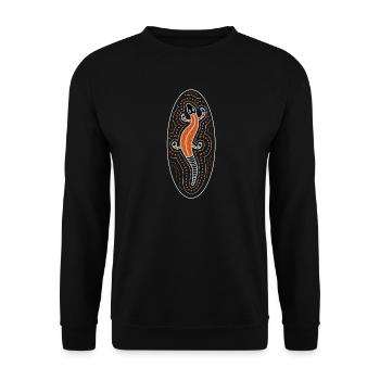 lizard - Unisex Pullover - Schwarz - Vorne - Alina (178cm) & Michal (187cm)