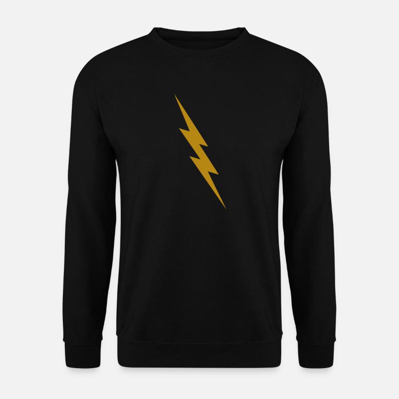Goldener Blitz - Unisex Pullover - Schwarz