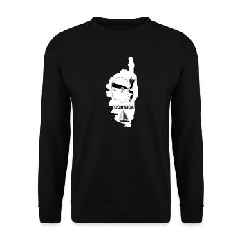 Segelboot Insel Korsica Sailboat Corsica France - Unisex Pullover - Schwarz - Vorne - Alina (178cm) & Michal (187cm)