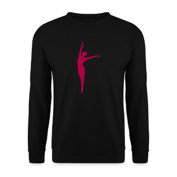 Tanz tanzen - Unisex Pullover - Schwarz - Vorne - Alina (178cm) & Michal (187cm)