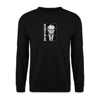 Portrait monochrome dans un style rétro - Sweat-shirt Unisexe - noir - Devant - Alina (178cm) & Michal (187cm)