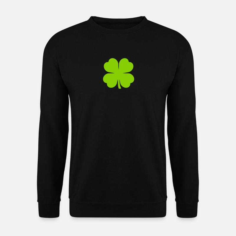 Four leaf clover - Unisex Sweatshirt - black