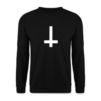 Croix Blanche - Sweat-shirt Unisexe - noir - Devant - Alina (178cm) & Michal (187cm)