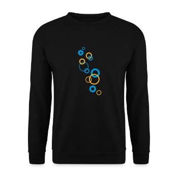 bubbles - Unisex Sweatshirt - black - Front - Alina (178cm) & Michal (187cm)