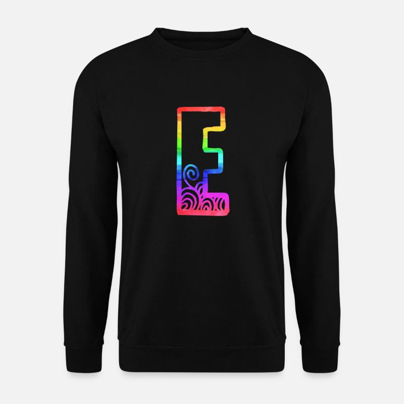 regenbogen e - Unisex Pullover - Schwarz