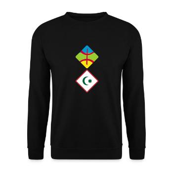 Rif Amazigh - Unisex Pullover - Schwarz - Vorne - Alina (178cm) & Michal (187cm)