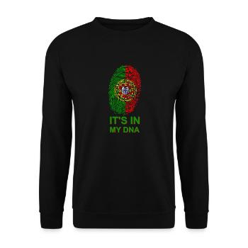 Portugal DNA - Unisex Sweatshirt - black - Front - Alina (178cm) & Michal (187cm)
