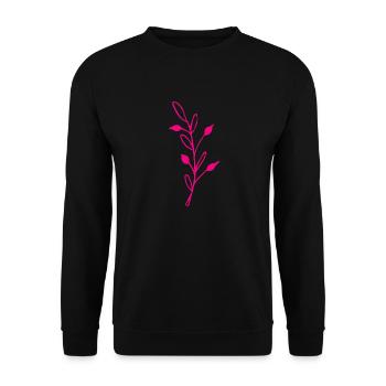 Flower Flower Plant - Sweat-shirt Unisexe - noir - Devant - Alina (178cm) & Michal (187cm)
