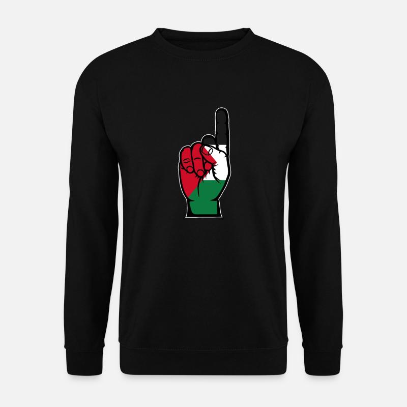 Palestine Flag Number 1 - Unisex Sweatshirt - black
