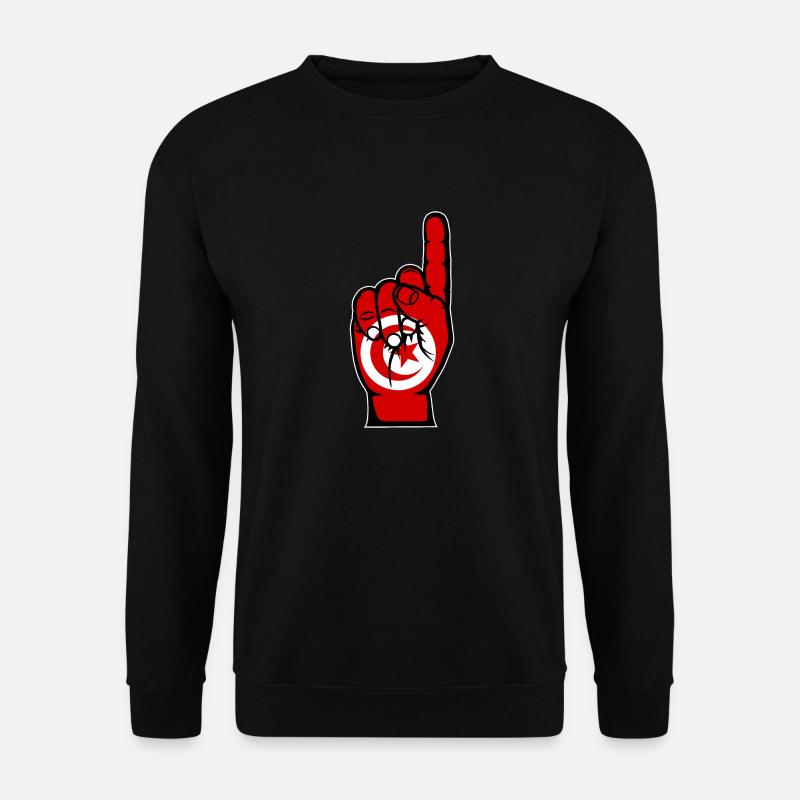 Tunisia flag number 1 - Unisex Sweatshirt - black