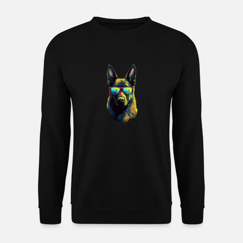 Deutscher Schäferhund Hund Hunderasse - Unisex Pullover - Schwarz