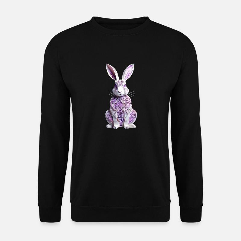 Bunny - Lapin de Pâques en silhouette - Sweat-shirt Unisexe - noir