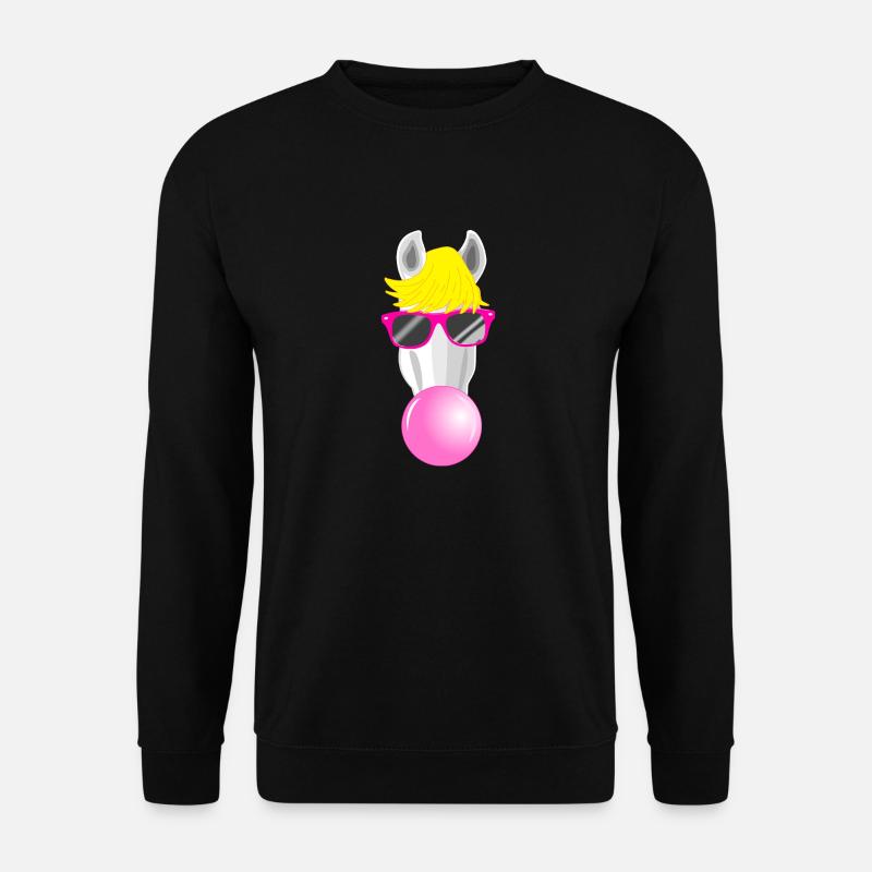 Cooles Pferd - Unisex Pullover - Schwarz