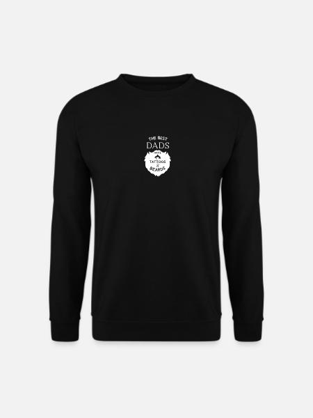 Les meilleurs papas blancs - Sweat-shirt Unisexe - noir