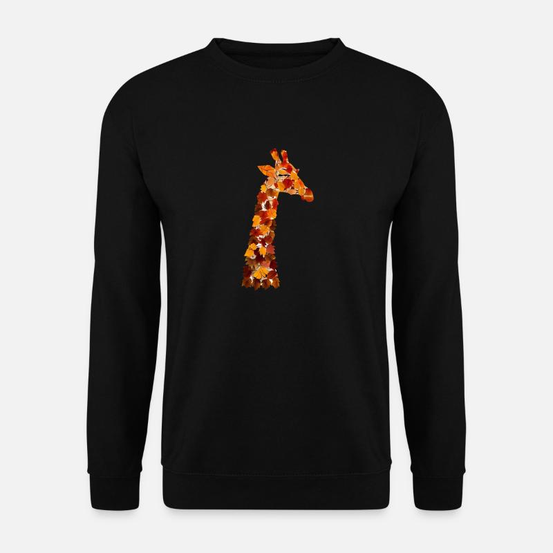 Herbst Giraffe - Unisex Pullover - Schwarz