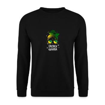 French Guiana - Unisex Sweatshirt - black - Front - Alina (178cm) & Michal (187cm)