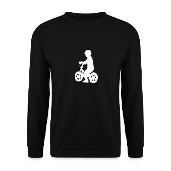 Vélo enfant vélo - Sweat-shirt Unisexe - noir - Devant - Alina (178cm) & Michal (187cm)