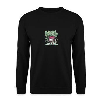 Homme de radis - Sweat-shirt Unisexe - noir - Devant - Alina (178cm) & Michal (187cm)