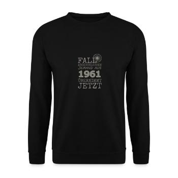 Jahr 1961 - Unisex Pullover - Schwarz - Vorne - Alina (178cm) & Michal (187cm)