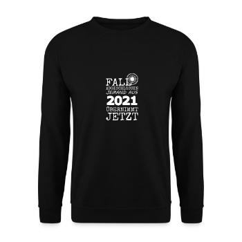 2021 - Unisex Pullover - Schwarz - Vorne - Alina (178cm) & Michal (187cm)