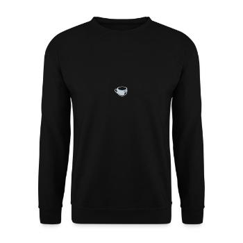 Coffee - Unisex Sweatshirt - black - Front - Alina (178cm) & Michal (187cm)