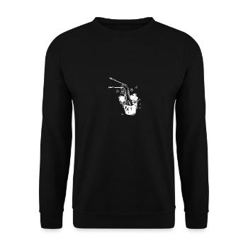 Japanese cuisine chopsticks - Unisex Sweatshirt - black - Front - Alina (178cm) & Michal (187cm)
