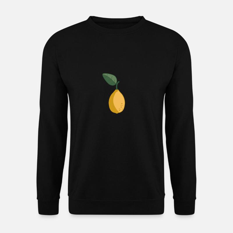 Zitrone - Unisex Pullover - Schwarz
