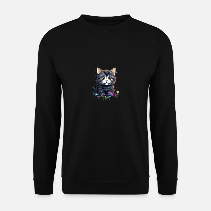 Cat's Head - Unisex Sweatshirt - black